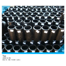 Black Steel CS Pipe Fittings Straight Tee